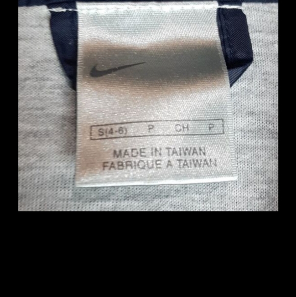 vintage nike lined track jacket navy blue y2k embroidered swoosh s - Picture 12 of 12